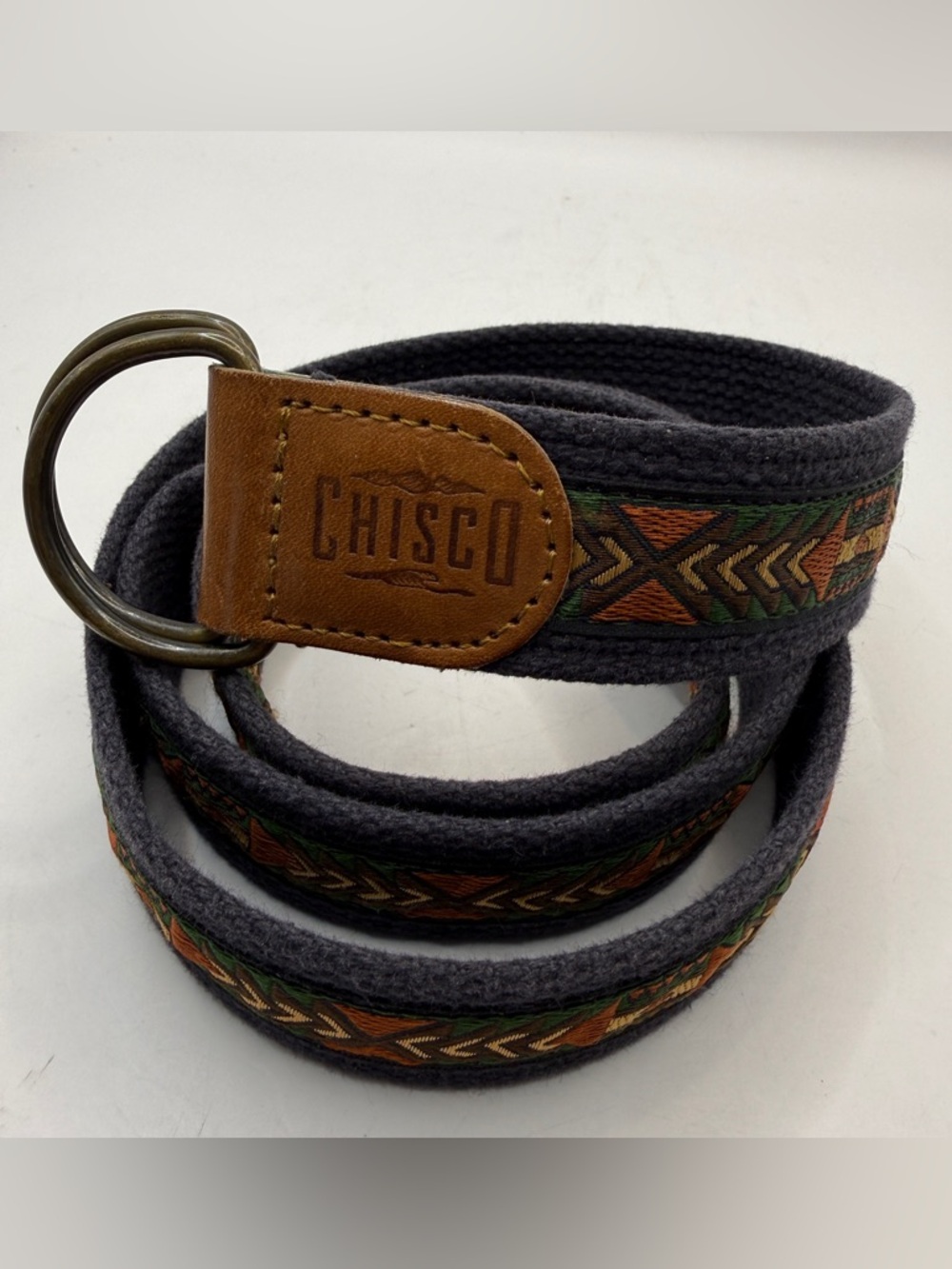 Chisco Belt Southwest Adjustable Canvas Vintage 43”